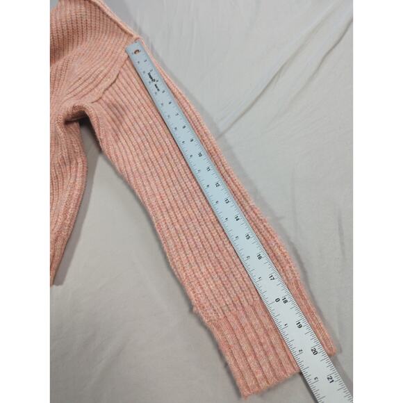 NWT American Eagle Womens Sweater Small Pink Ribbed Knit Long Sleeve Pullover - Picture 7 of 14